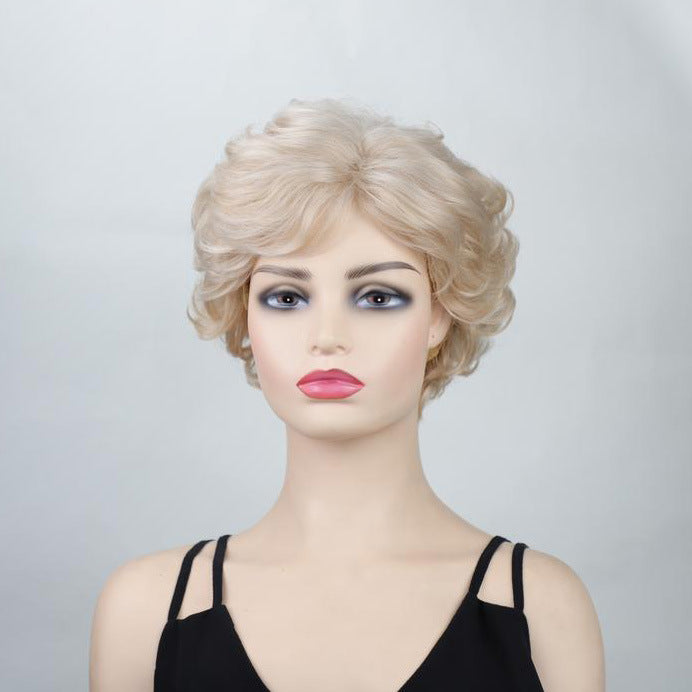 Classy Comfortable New Glamorous Women's Blonde Wig Short Curly Hair