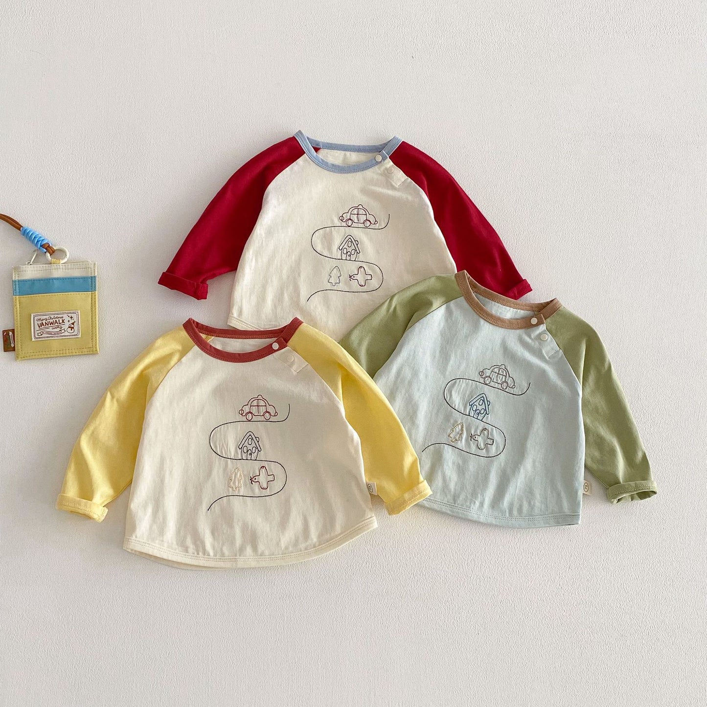 Spring Foreign Style Cartoon Printed Bottoming Shirt Children's T-shirt