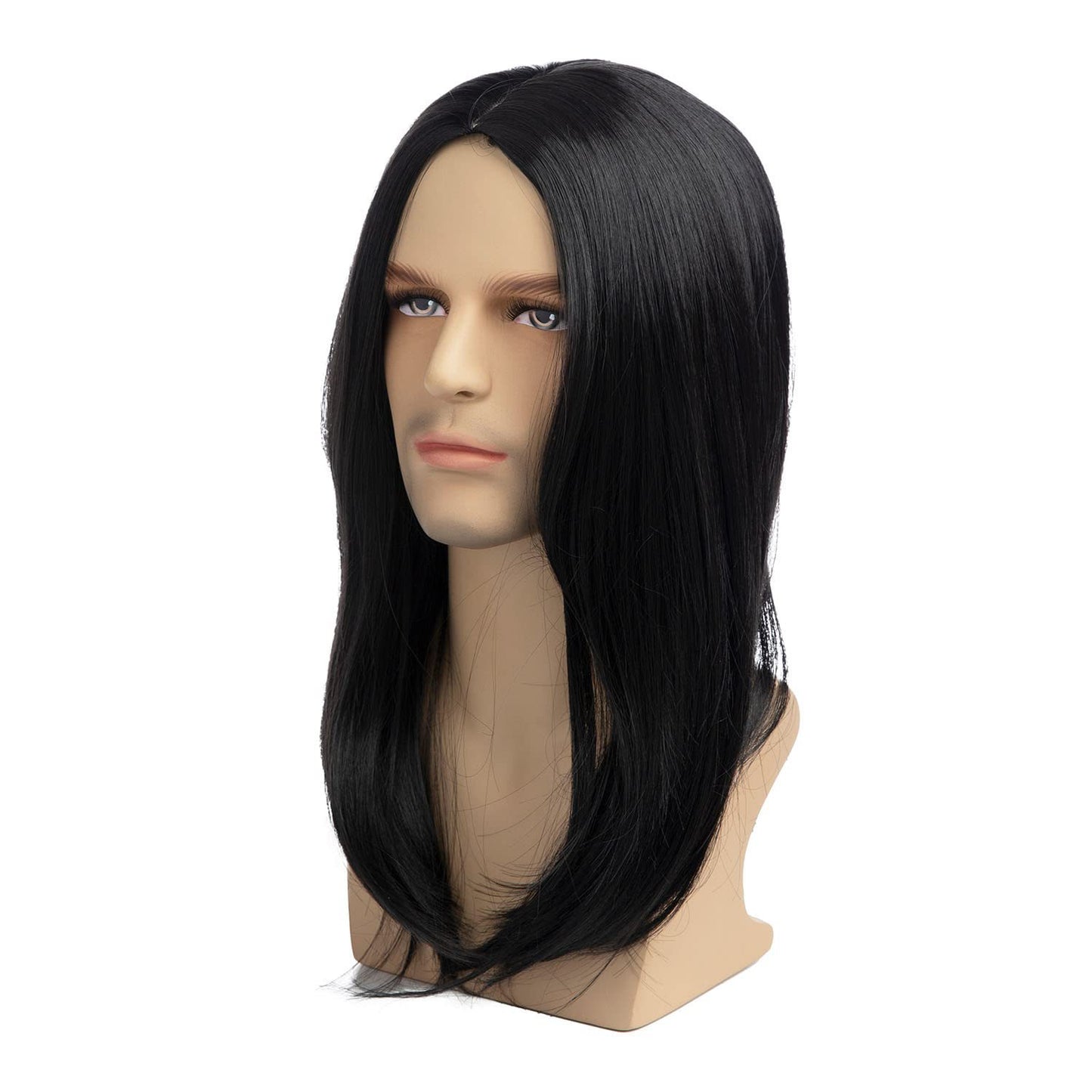 Men's Mid-length Straight Hair Fashion More Than Men's Wig