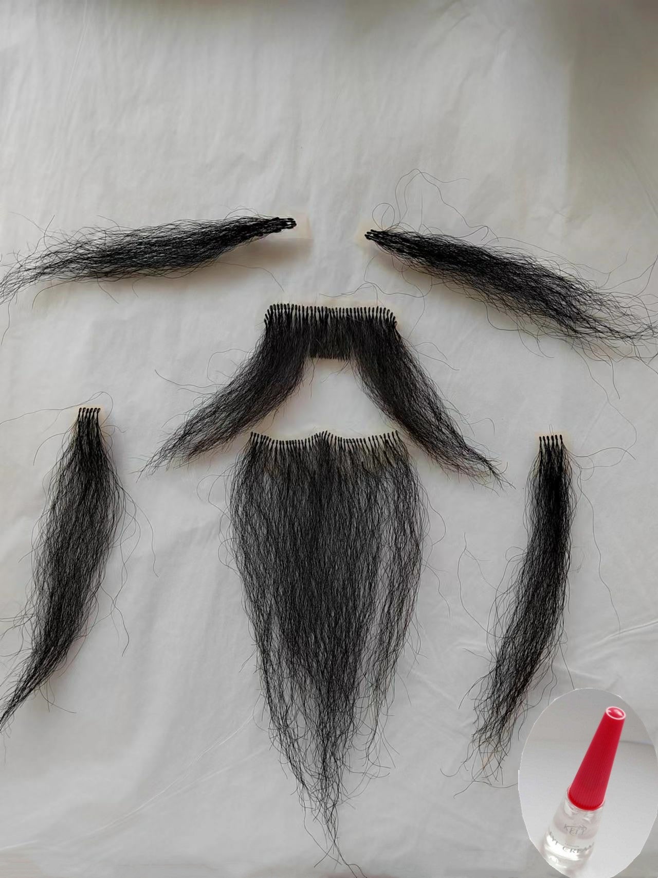 Hu Drama Qu Old Man Li Bai Grandpa Performance Abroad Men's Wig
