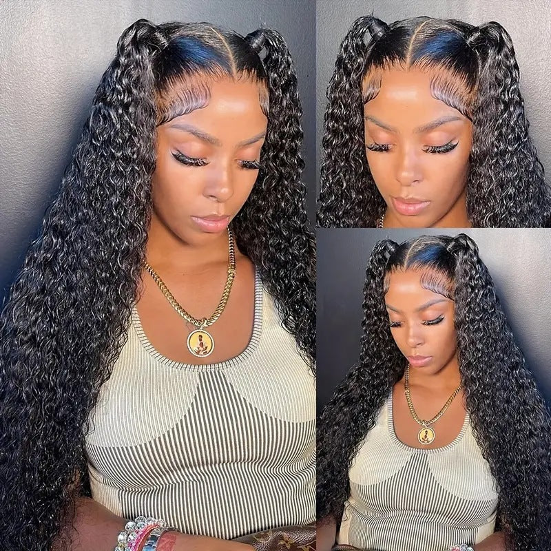 Lace Small Volume Wound Tube Afro Curly Hair Wig Long Curls