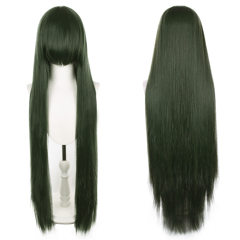Mao Style Universal Scalp Head Long Bangs Cos Wig