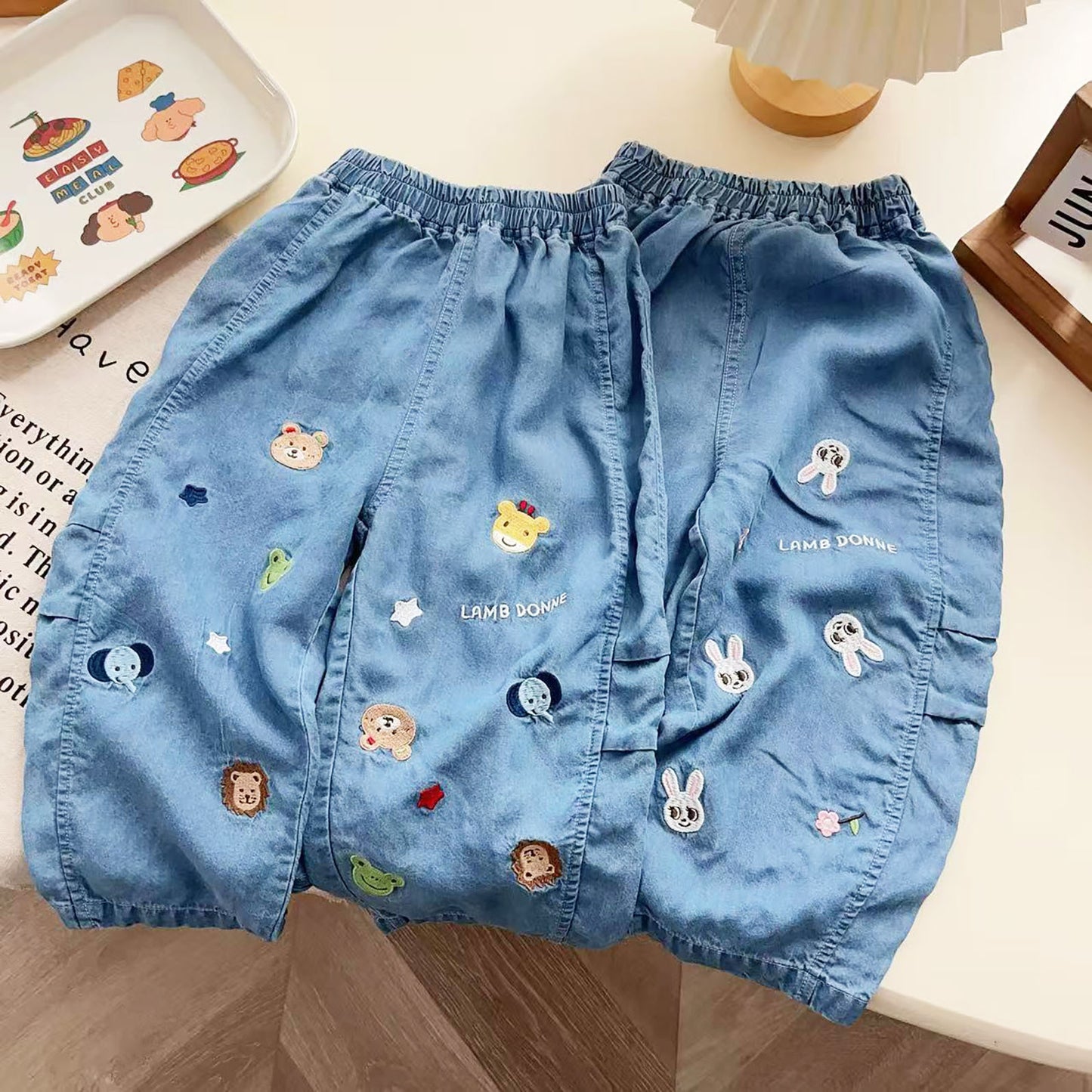 Boy's Summer Silk Cool Boy Trousers Cartoon Children's Pants