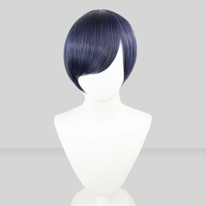 Charles Fandom Haine Blue Gray Mixed Color Short Cos Wig