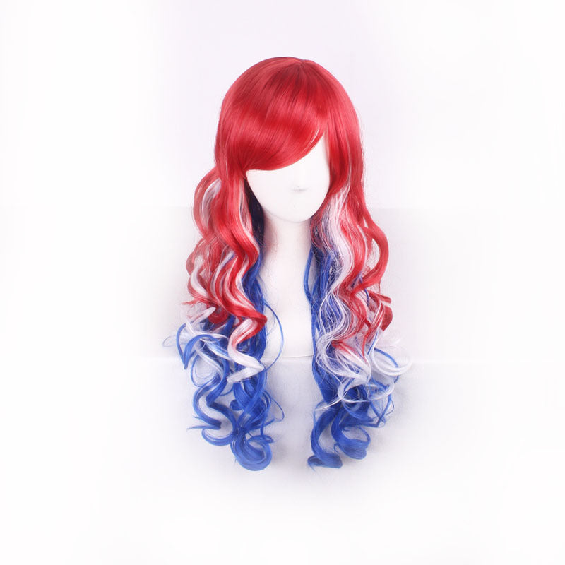 Chemical Fiber Long Curly Hair Side Cos Wig