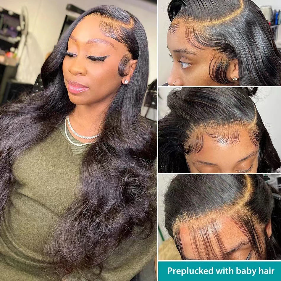 Cool Elegant Front Lace Ms. Hair Wig Long Curls