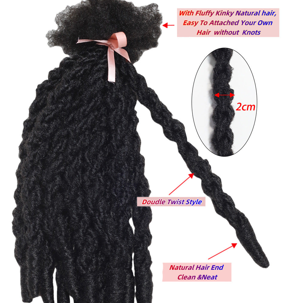 African Chemical Fiber Crochet Hair Top Seamless Other Wig