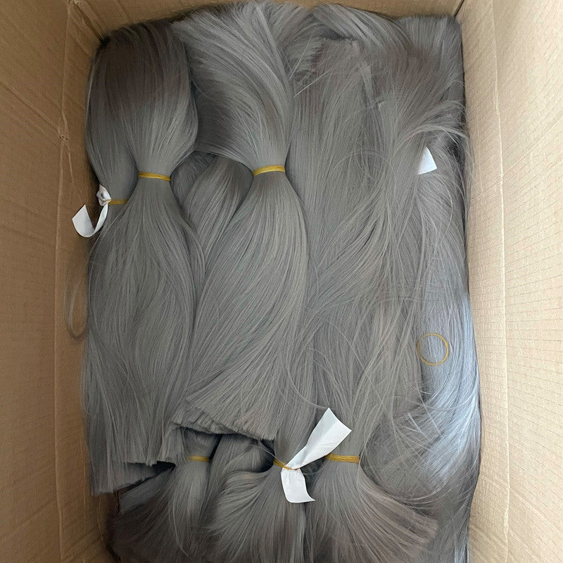 Crochet Practice Hair Fiber Material Not Disposed Goods Raw Other Wig