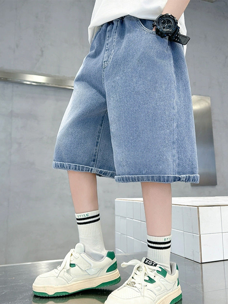 Children's Summer Shorts Thin Denim Loose Casual Children's Pants