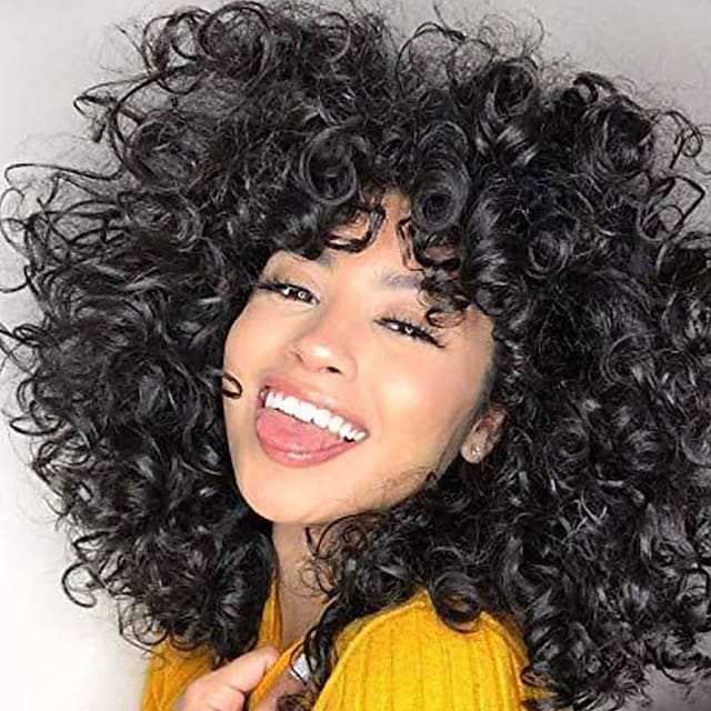 Women's African Wigs With Small Fashion Chemical Wig Short Curly Hair