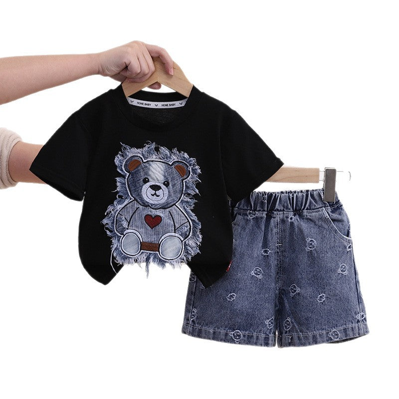 Suits Cute Bear Casual Fashion Clothing Children's Suit