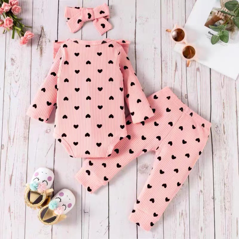 Hair Band Cotton Stripe Resistant Princess Jumpsuit, Climbing Suit