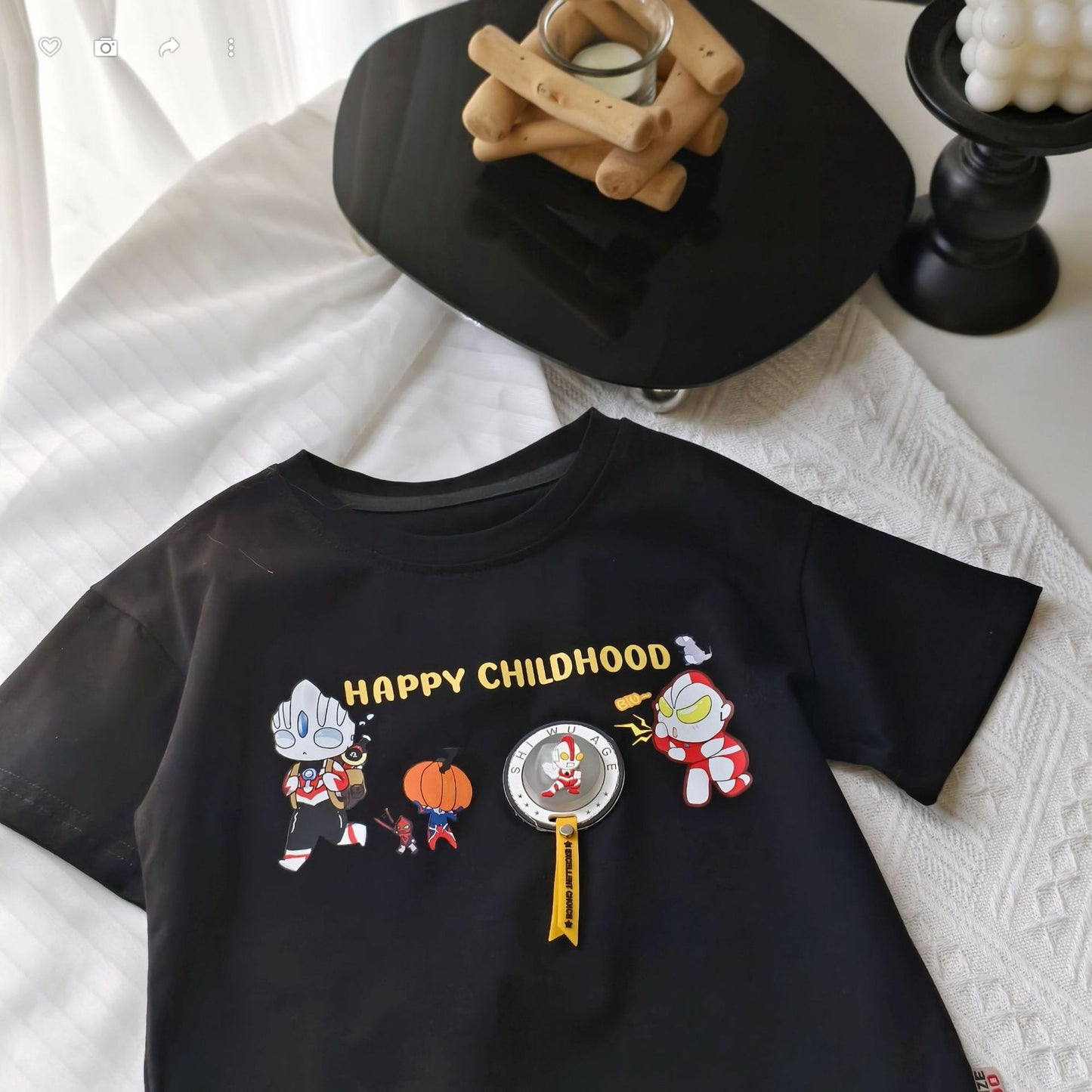 Summer Boys Cute Comfortable Pure Cotton Light Casual Short Children's T-shirt