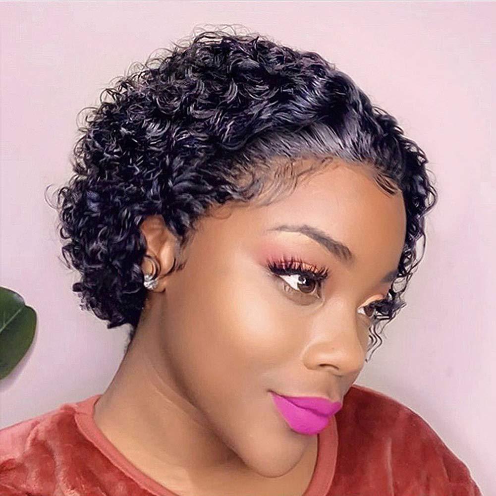 Rose Net African Fashion Small Sheath Wig Short Curly Hair