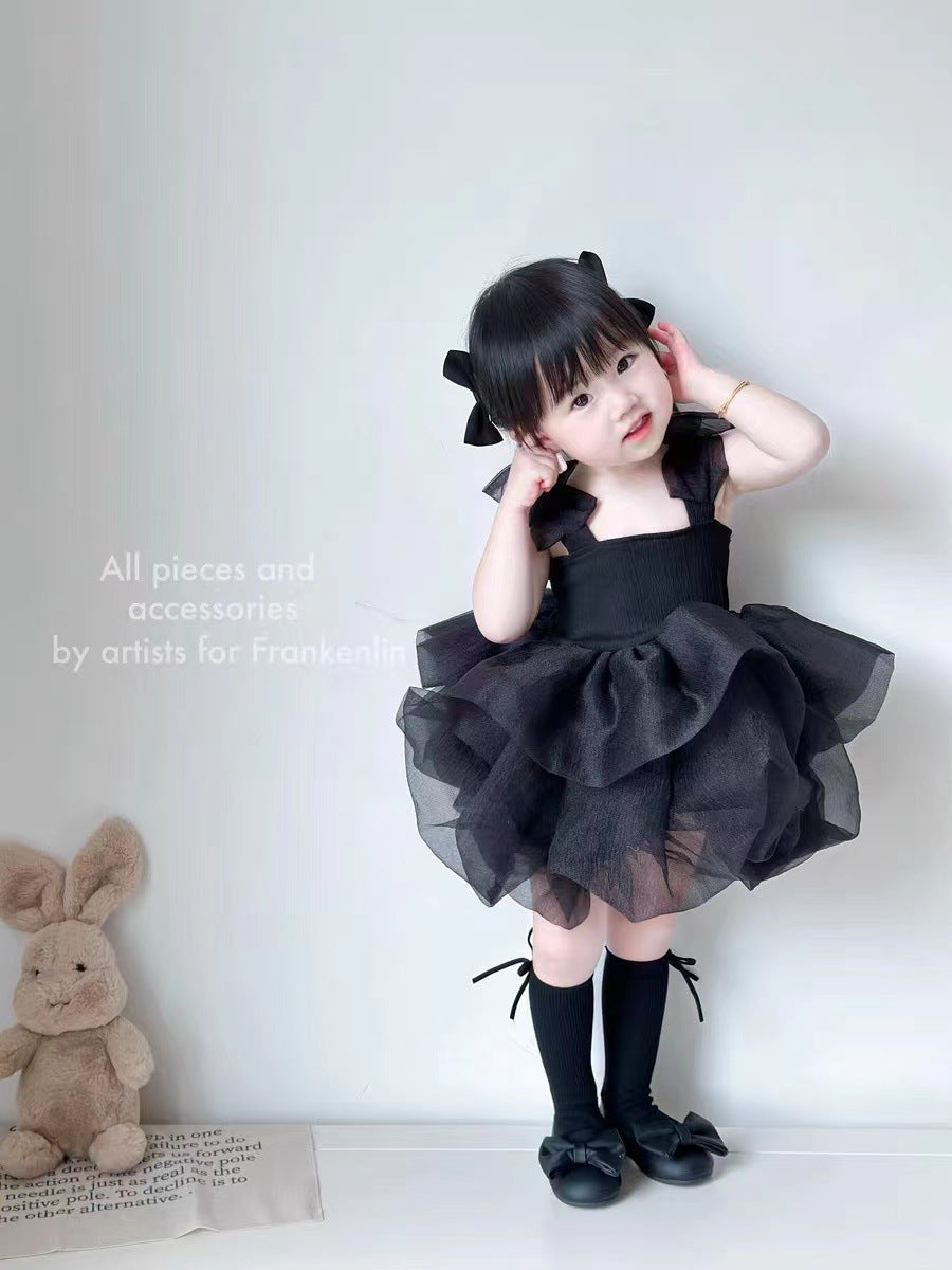 Sling Princess Style Western Little Birthday Children's Dress