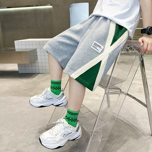 Children's Clothing Boy Summer Shorts Middle Medium Big Children's Pants