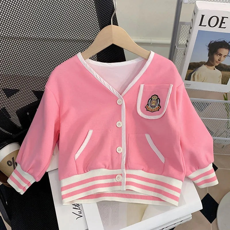 Children's Skirt Korean College Style Trendy Three-piece Children's Suit