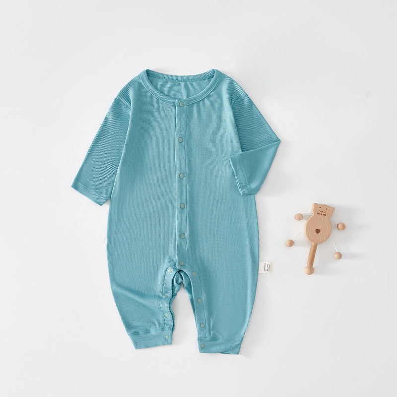 Born Jumpsuit Summer Modal Infant Breathable Boneless Underwear Clothes Jumpsuit, Climbing Suit