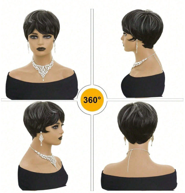 Creative Trendy Women's Fashion Synthetic Wigs Wig Short Straight Hair
