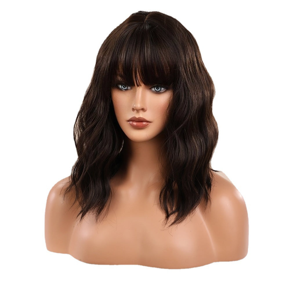 Casual Female Fashion Type Age Reduction Wig Short Curly Hair