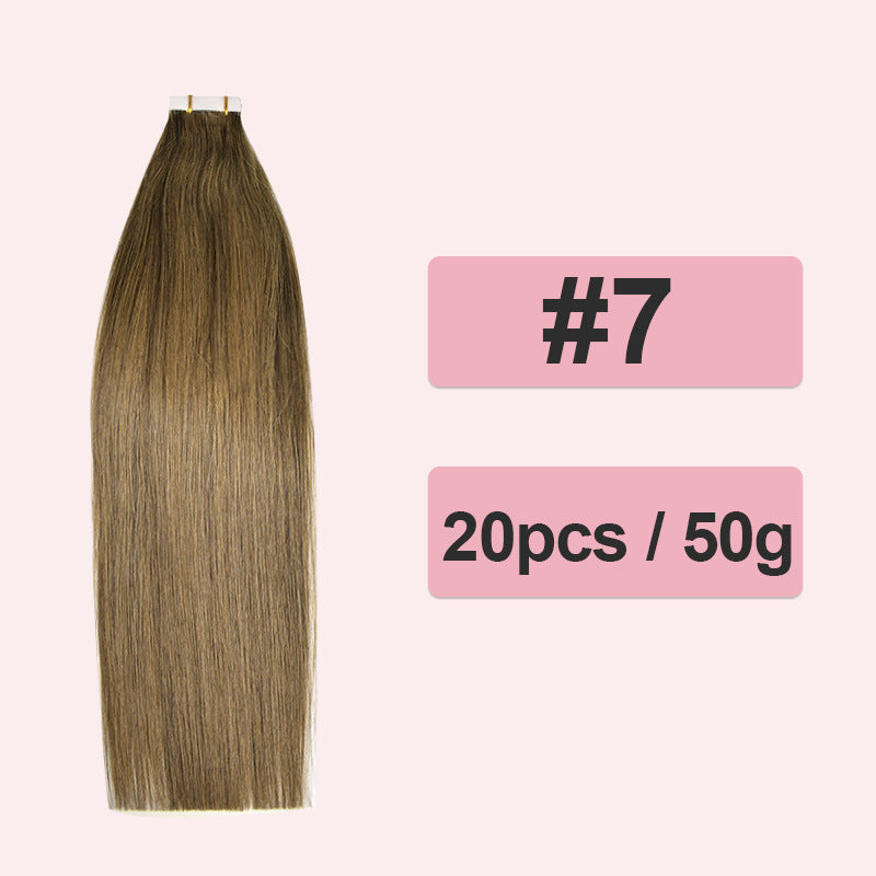 Comfortable Popular Extension Full Human Film Real Hair Wig