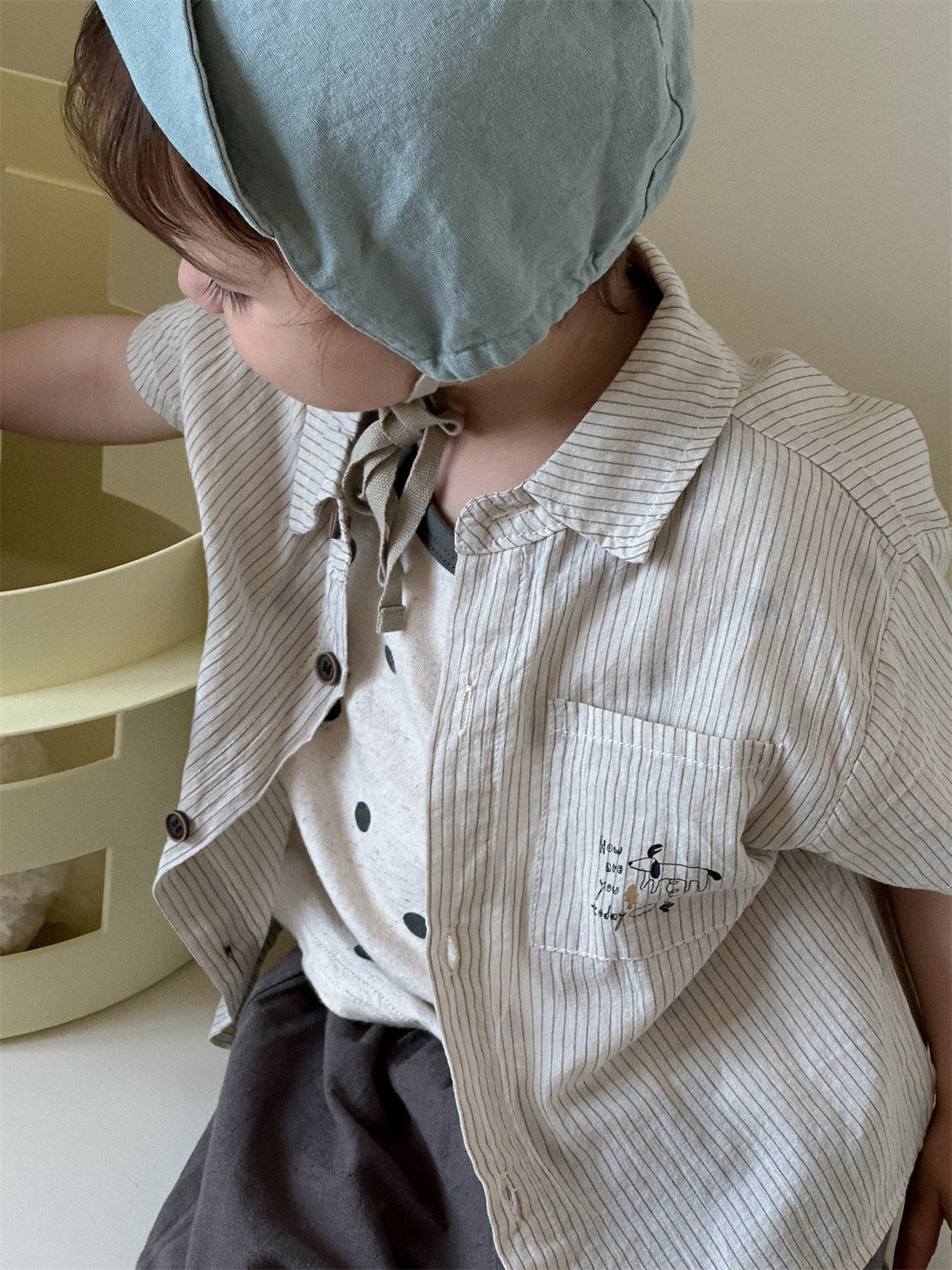 Children's Clothes Thin Clothing Korean Style Shirt T-shirt Children's Suit