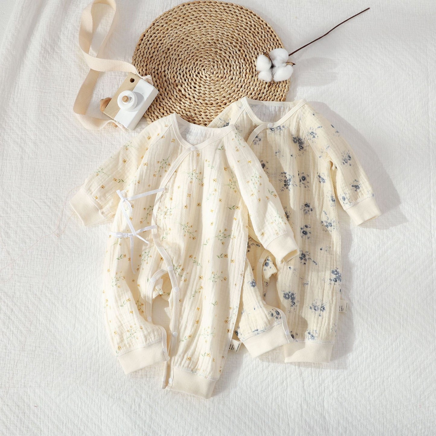 Class Antibacterial Born Cotton Gauze Jumpsuit Jumpsuit, Climbing Suit