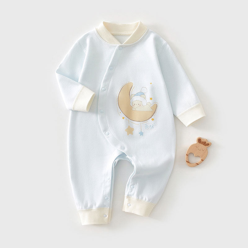 Pure Cotton Jumpsuit Born Rompers Boneless Underwear Pajamas Jumpsuit, Climbing Suit