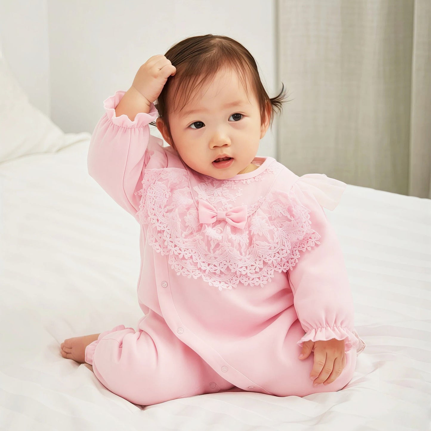 Children's One-piece Romper Princess Style Long Sleeve Jumpsuit, Climbing Suit