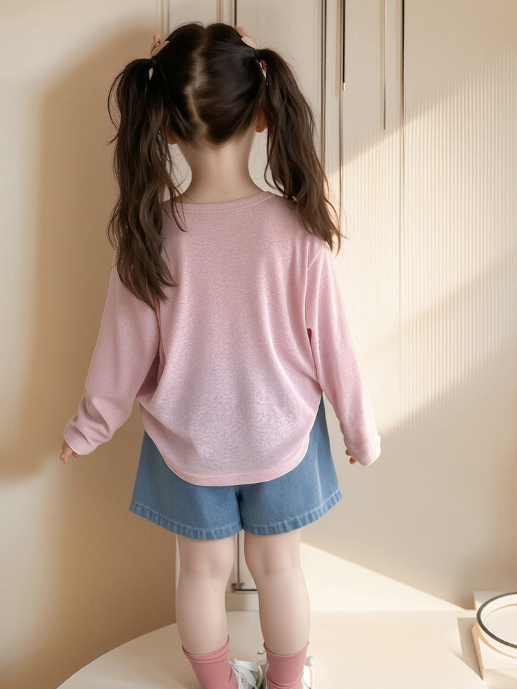 Children's Thin Summer Wear Cute Cartoon Printed Children's T-shirt