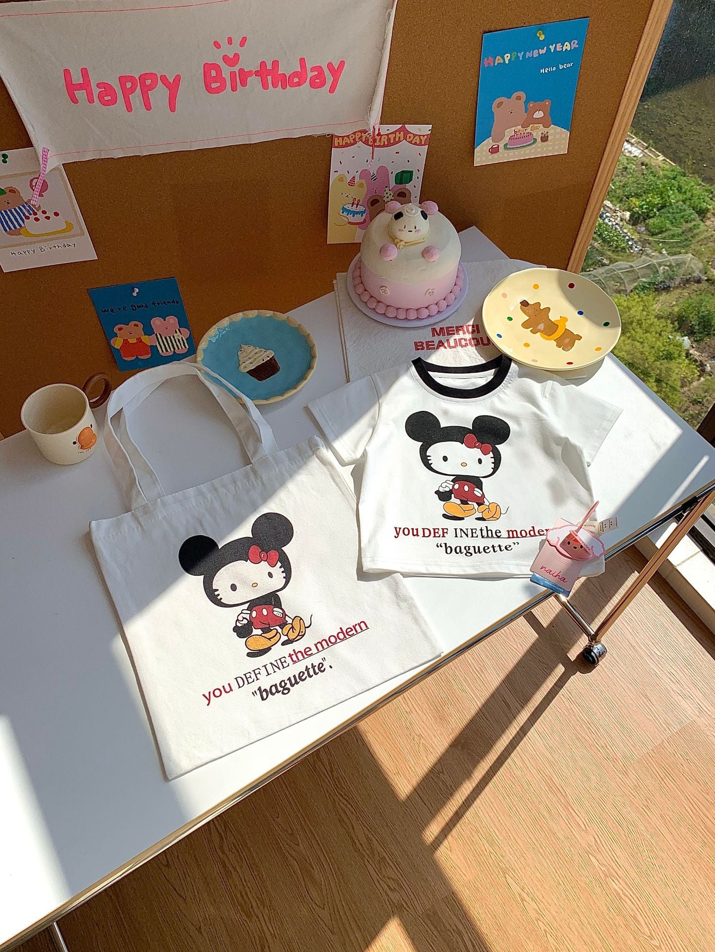 Children's Bag Summer Short Sleeve Cute Cartoon Printed Boys Korean Style Children's T-shirt