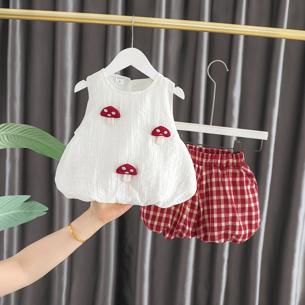 Old Infants Summer Korean Style Clothes Little Children's Suit