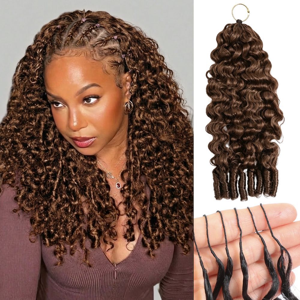 Popular Feather Extension Human Roll Crochet Real Hair Wig