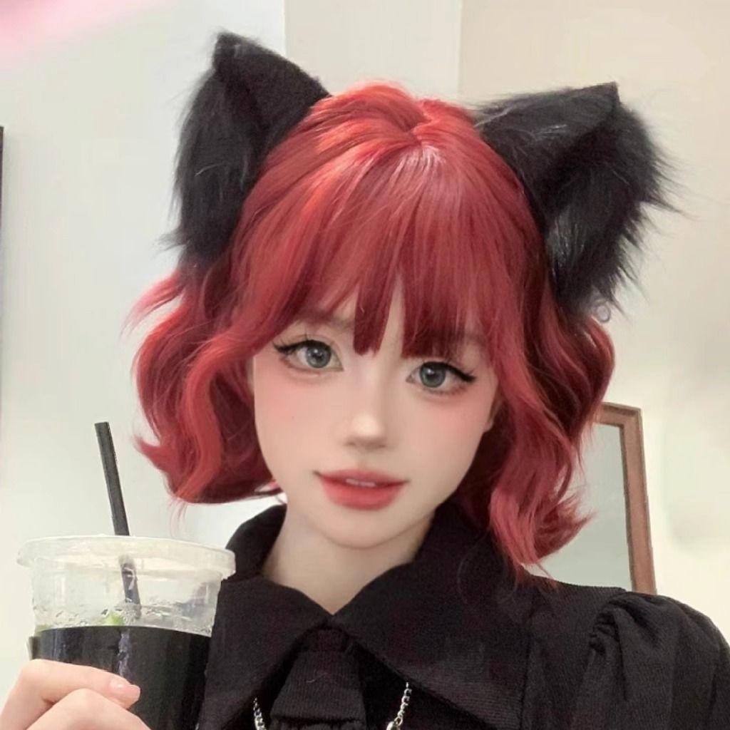 Odd Female Simulation Age Reduction Small Wig Short Curly Hair