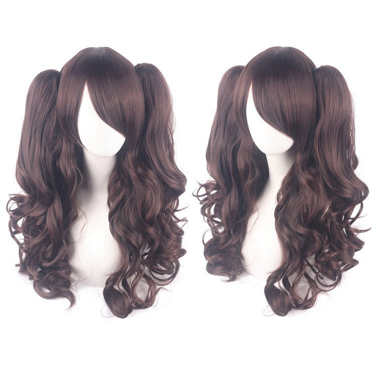Anime Lolita Jaws Clamp Pair Ponytail Sheath Cos Wig