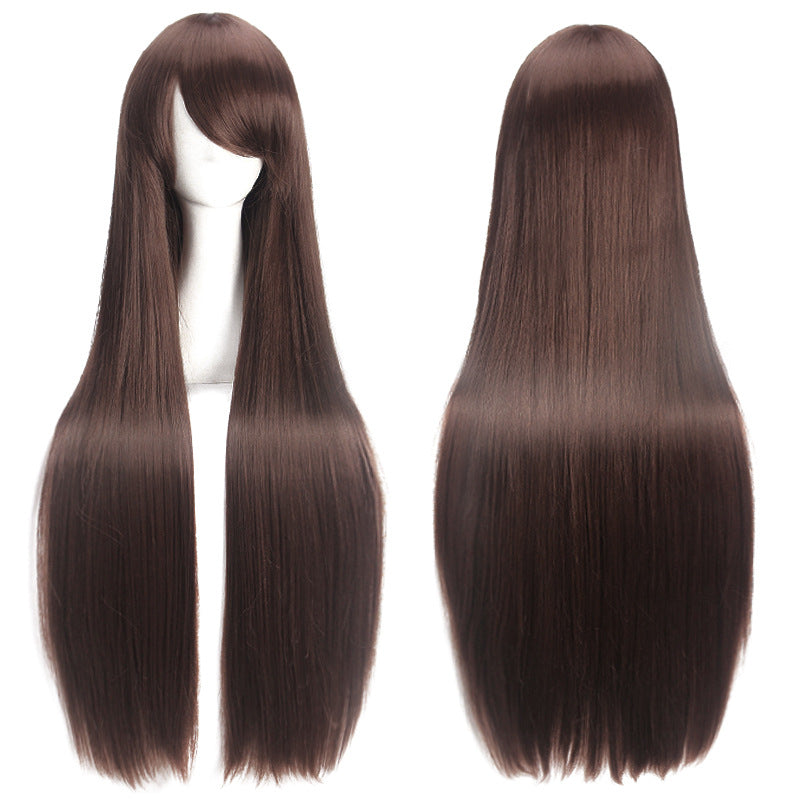 Classic Universal Color Hair Anime Fiber Long Straight Wig