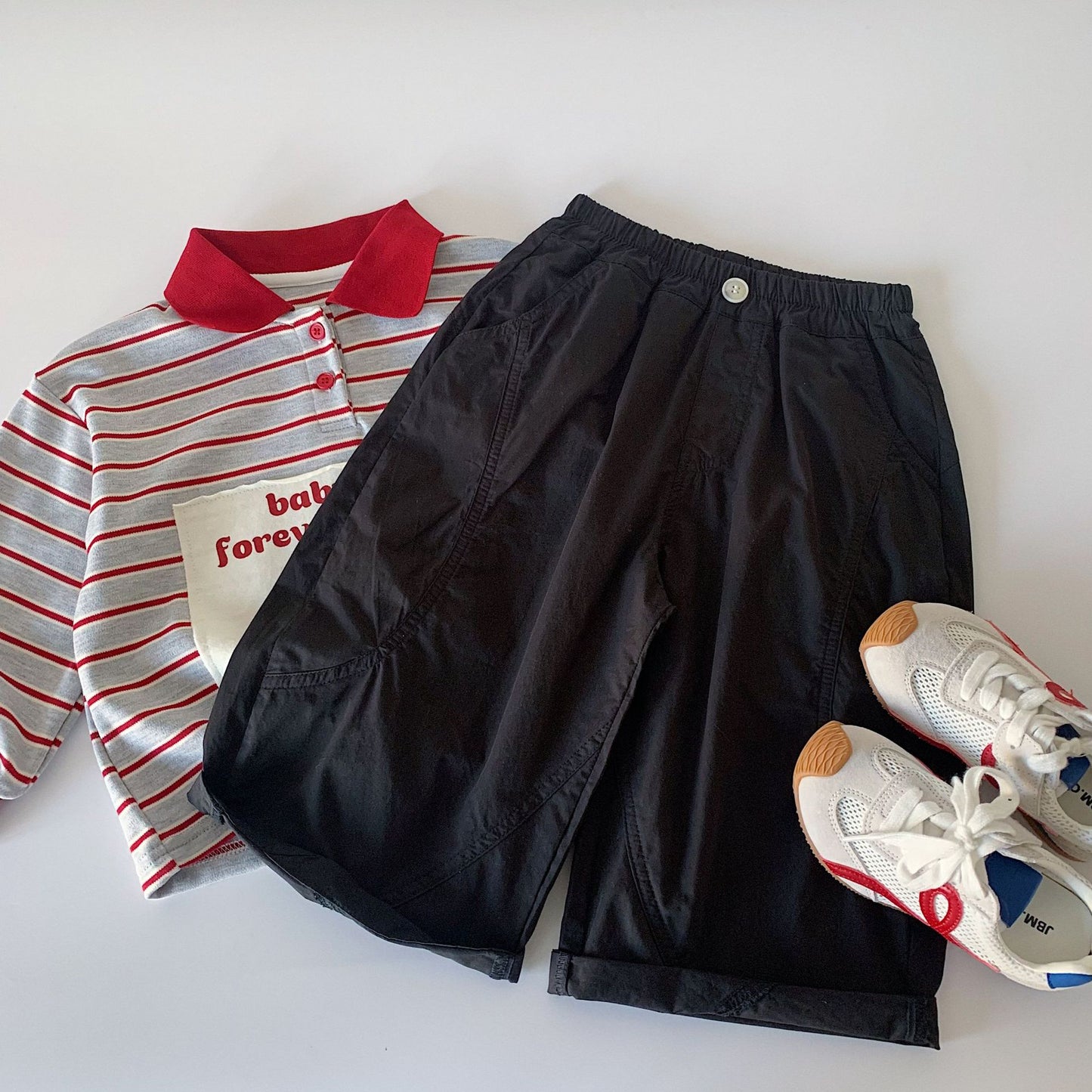 Children's Solid Color Loose Casual Spring Trousers Children's Pants