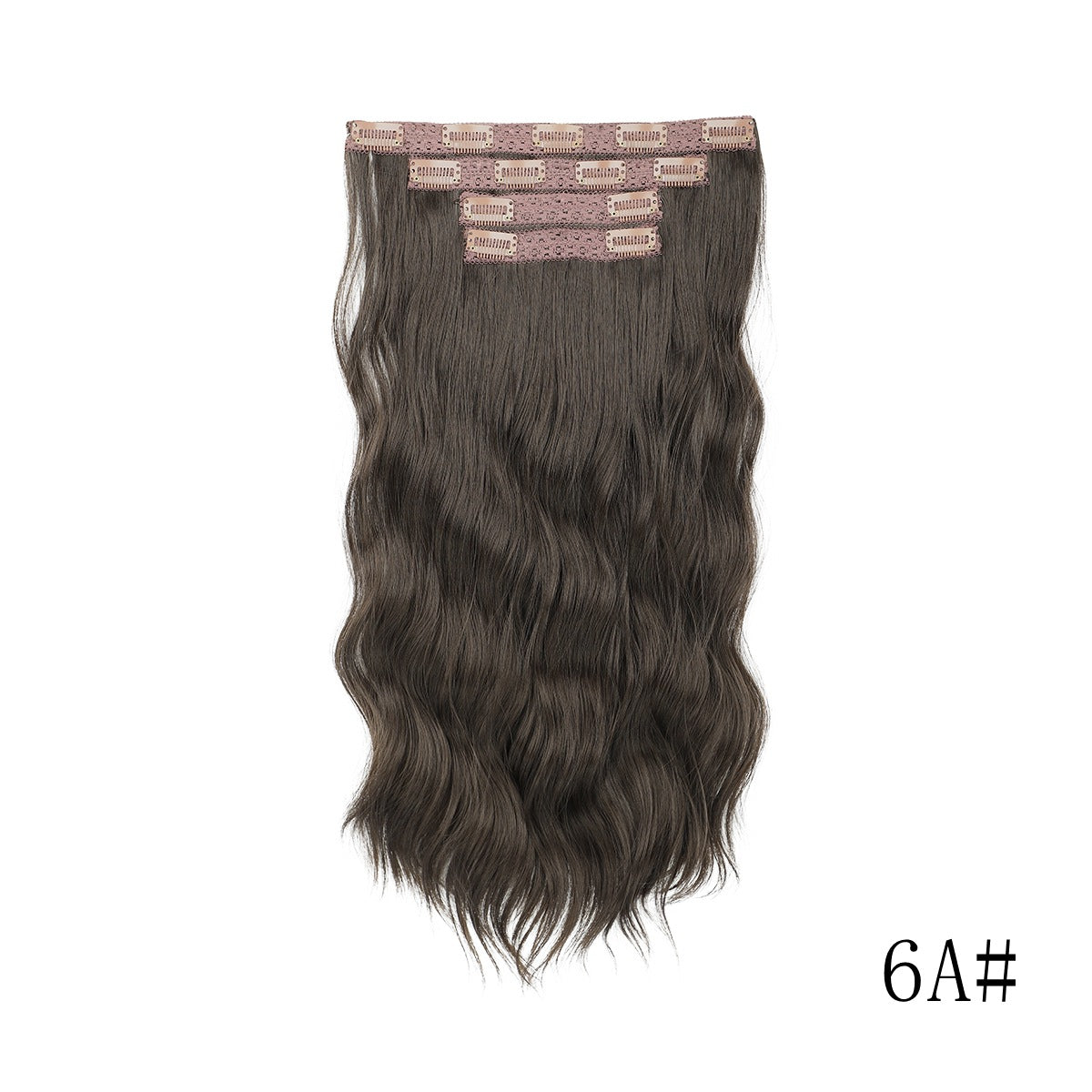 Long Curly Female Set Hairpiece Clip Chemical Fiber Hair Wig