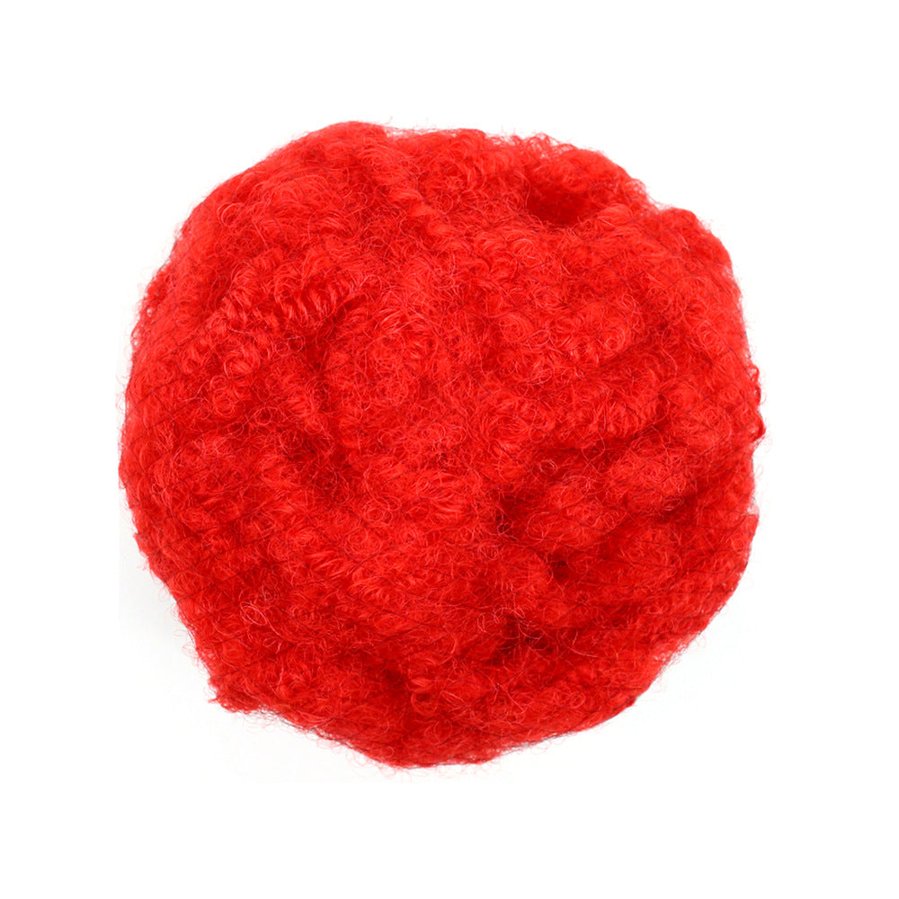 Human Hair Dreadlocks Puffy Silk Pile Wrapping Other Wig