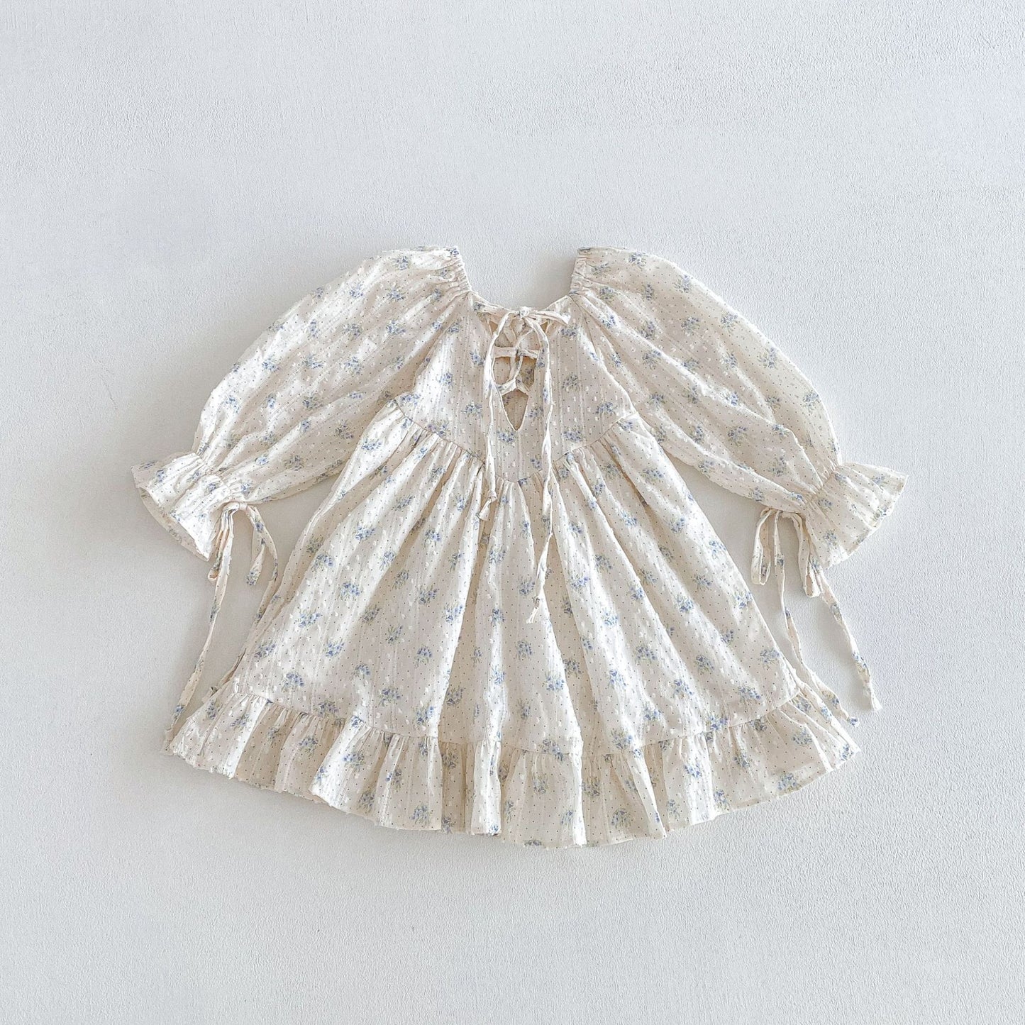 Bow Backless Princess Lolita Ruffled Skirt Children's Dress