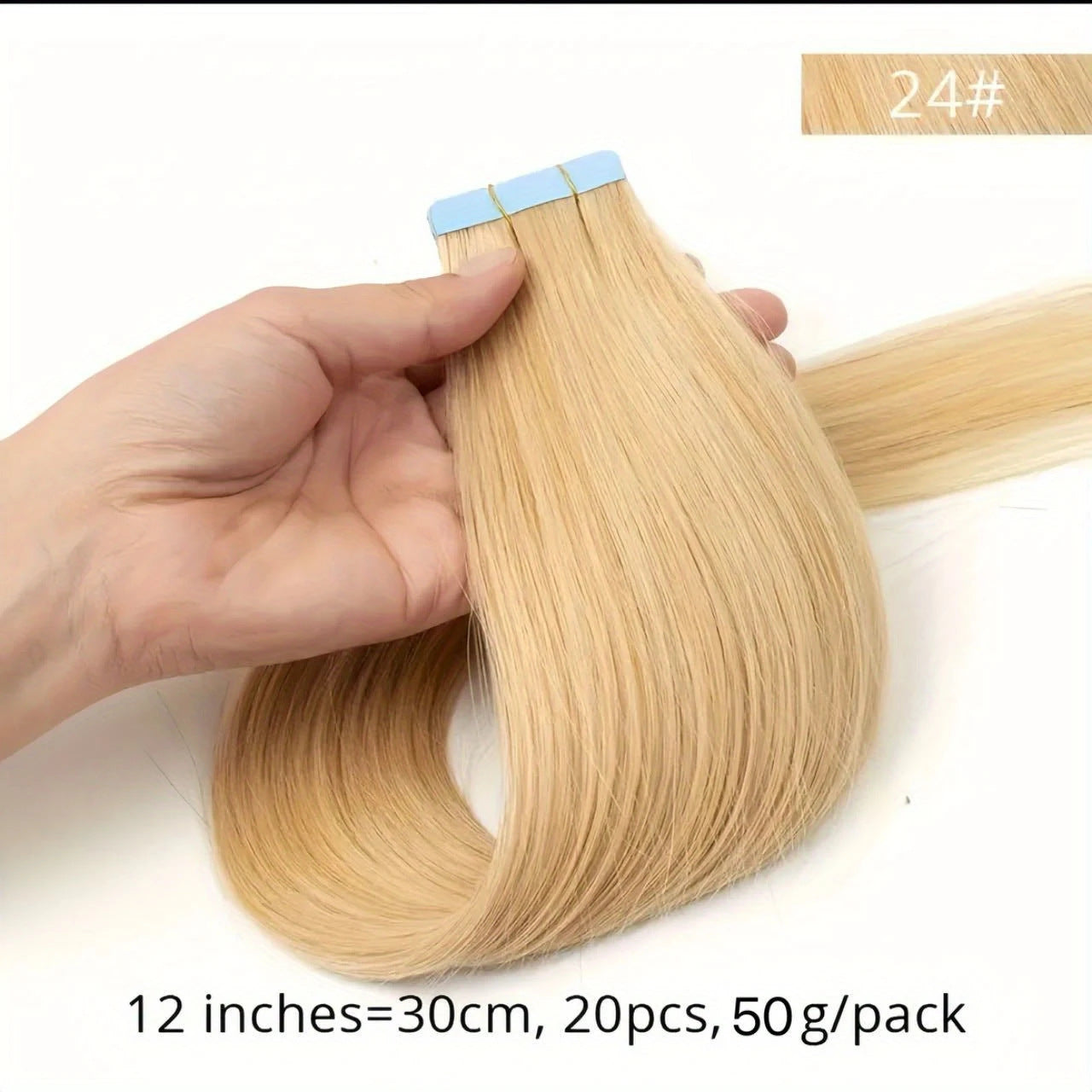 Pretty Real Hair Seamless Extension Film Wig