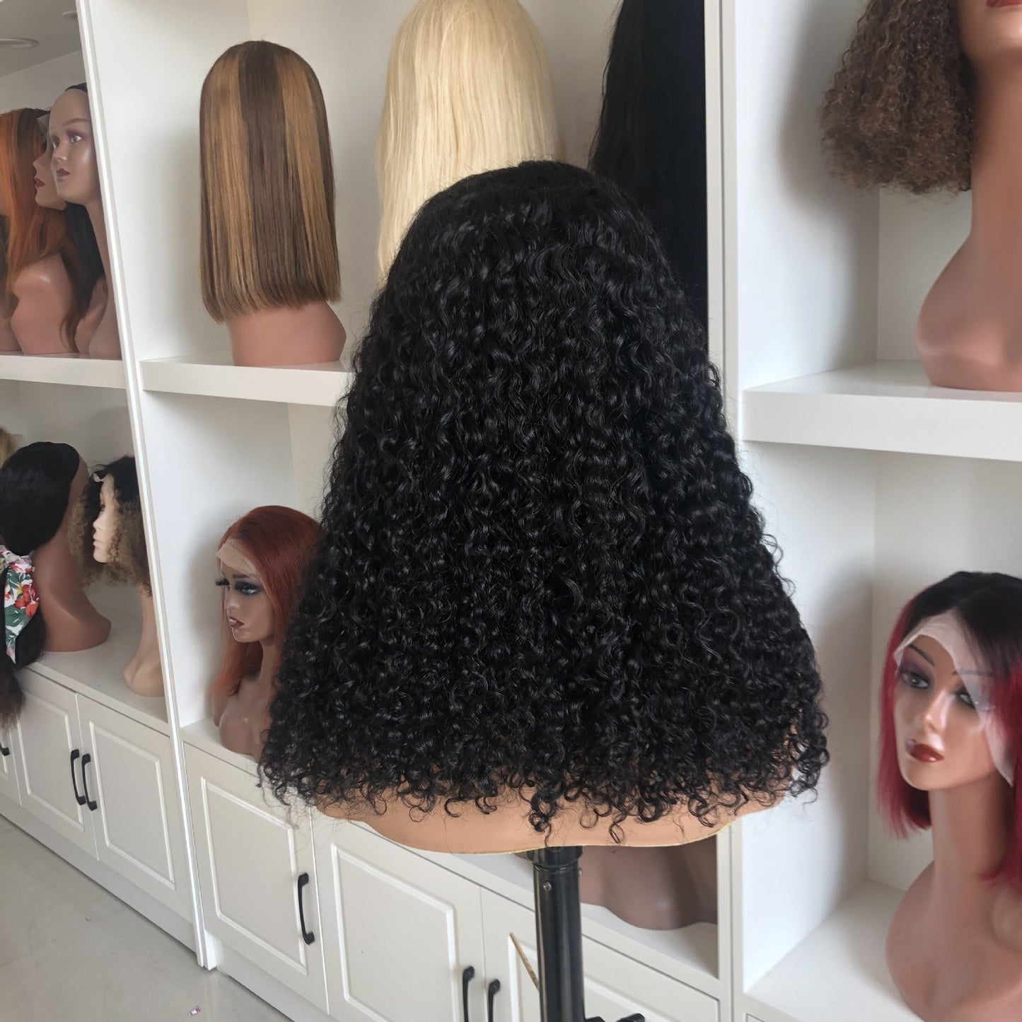 Elegant Slouchy Casual Versatile Human Curly Real Hair Wig