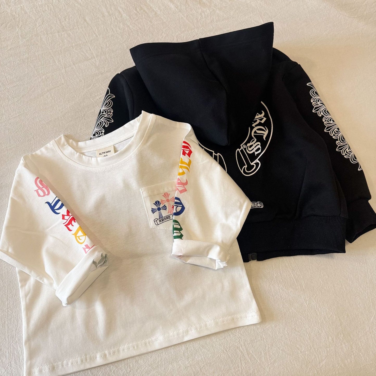 Men's & Children's Spring Korean Round Neck Top Little Children's T-shirt