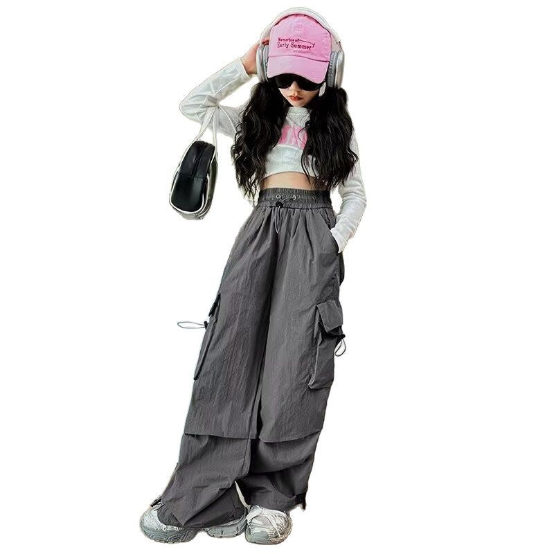 Children's Overalls Spring Teenager Clothing Trendy Cool Children's Pants