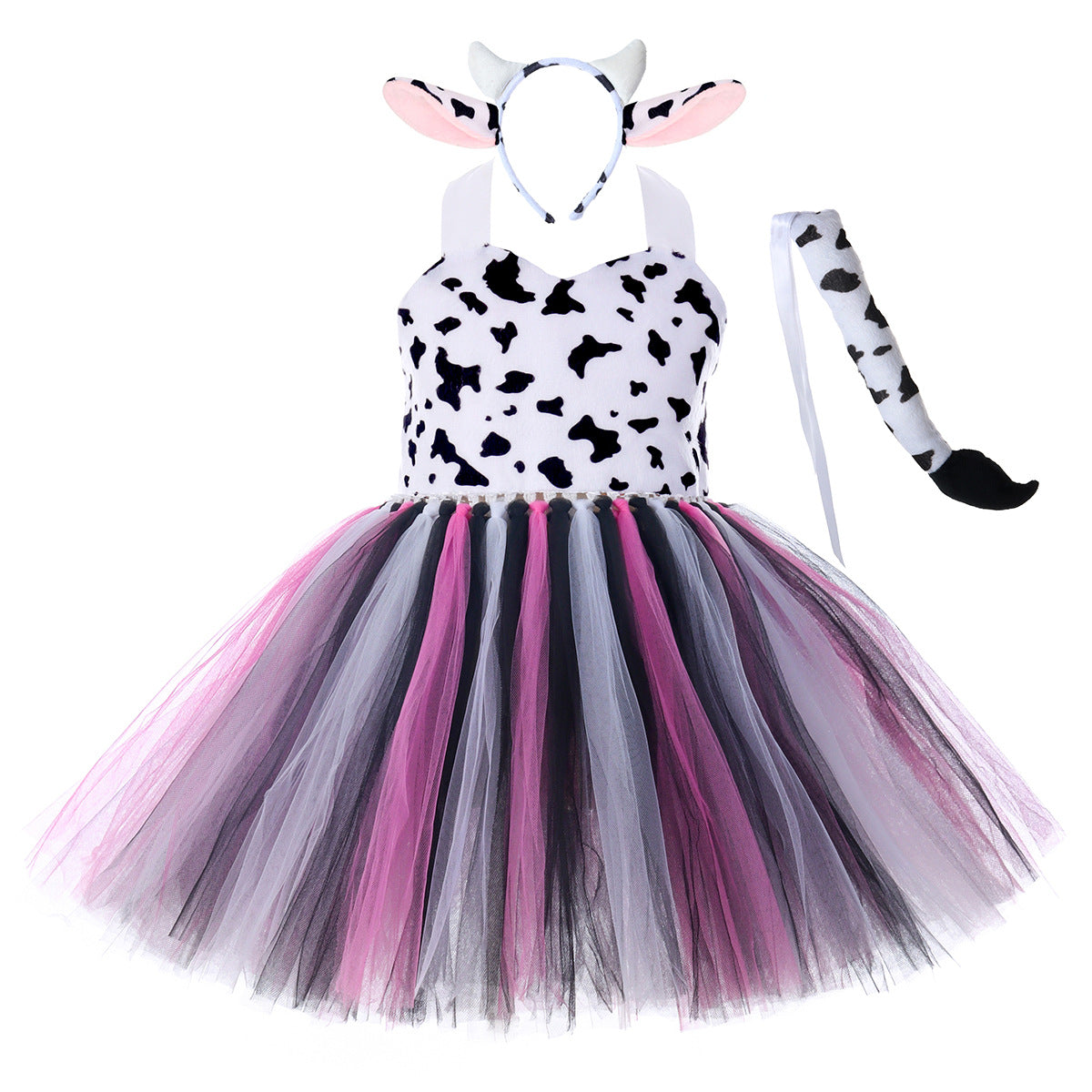Forest Tiger Elk Leopard Cow Performance Costumes Animal Party Children's Dress