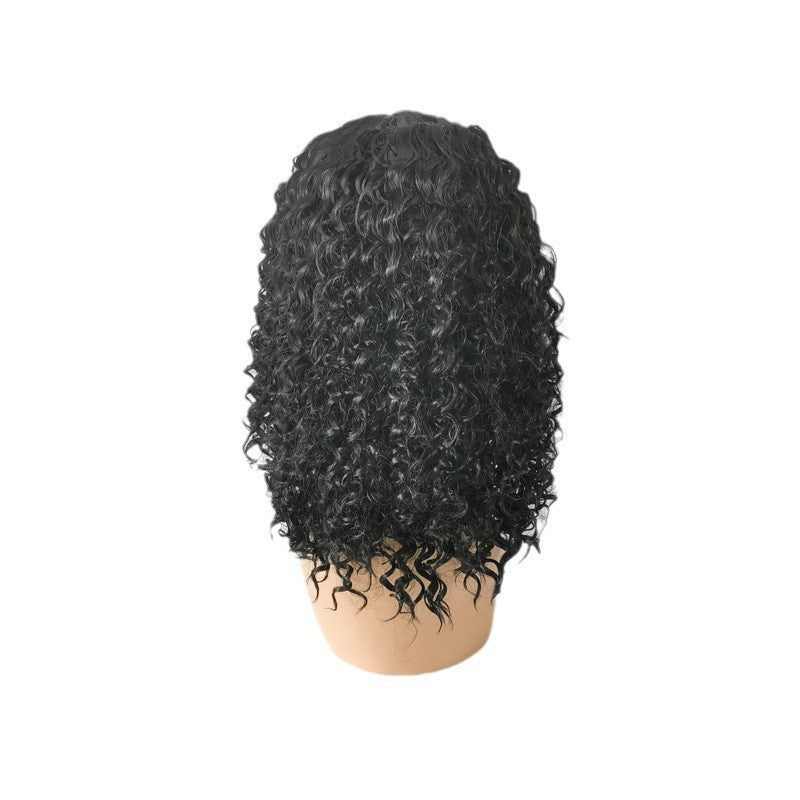 African Small Chemical Fiber Winding Stick Wig Short Curly Hair