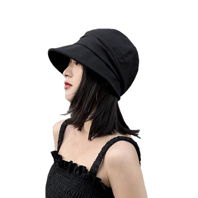 Women's Hat Summer One-piece Band Fashionable Hooded Wig Short Straight Hair