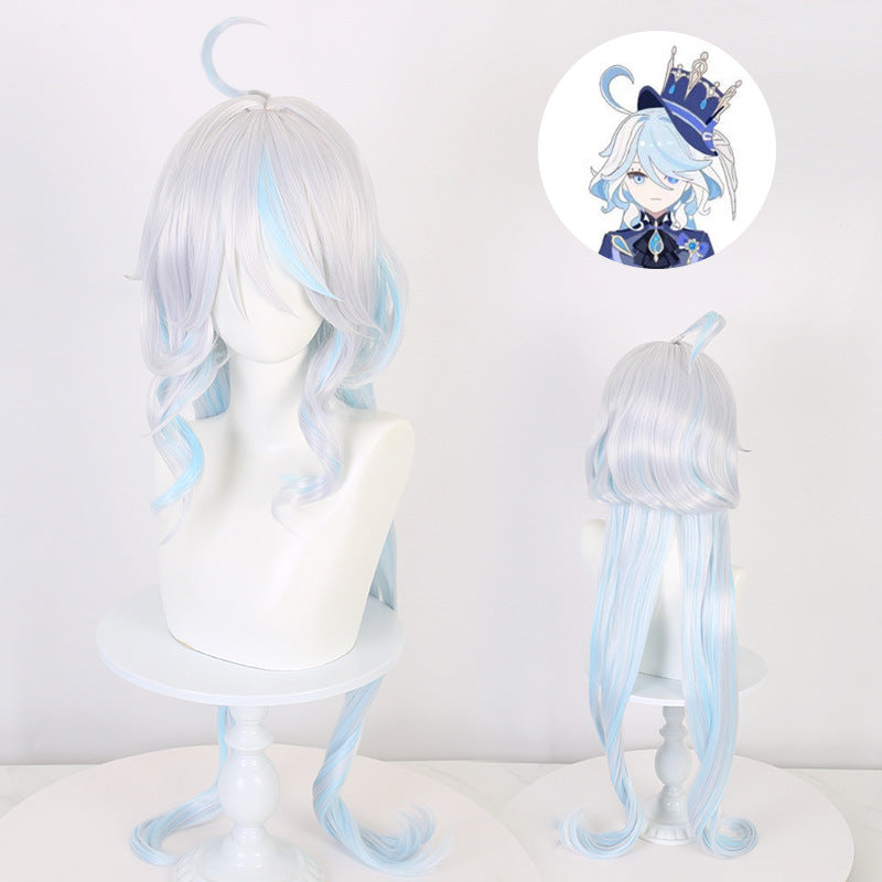 Original God Water Simulation Scalp Fu Cos Wig