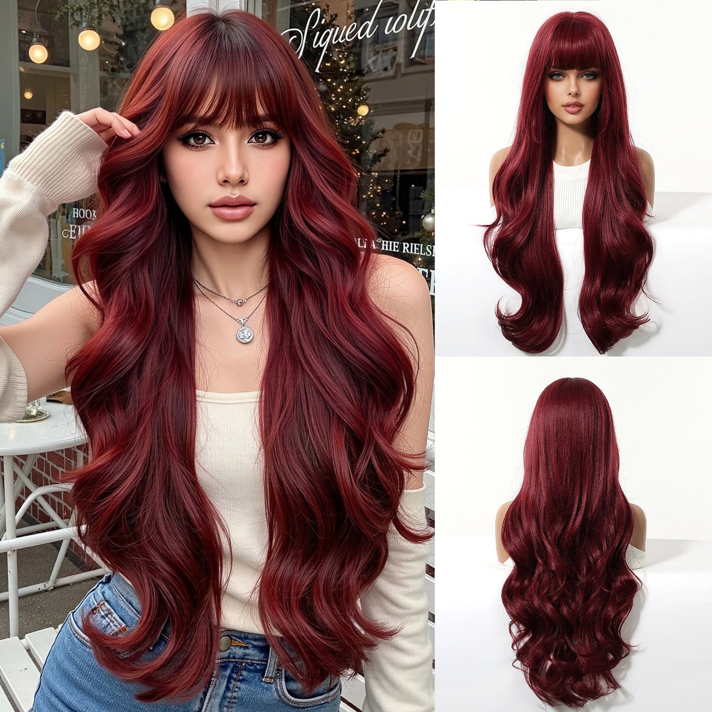 Women's Hair Temperament Fluffy Large Volume Sheath Everyday Fashion Wig Long Curls