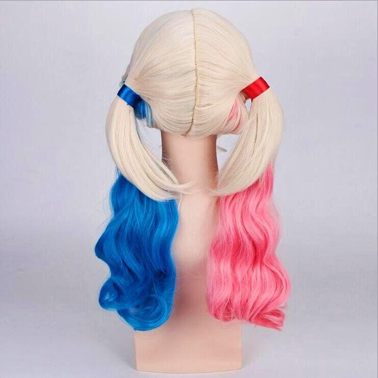 Movie Suicide Squad Ugly Harley Quinn Double Cos Wig